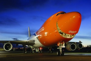 smiling TNT cargo aircraft