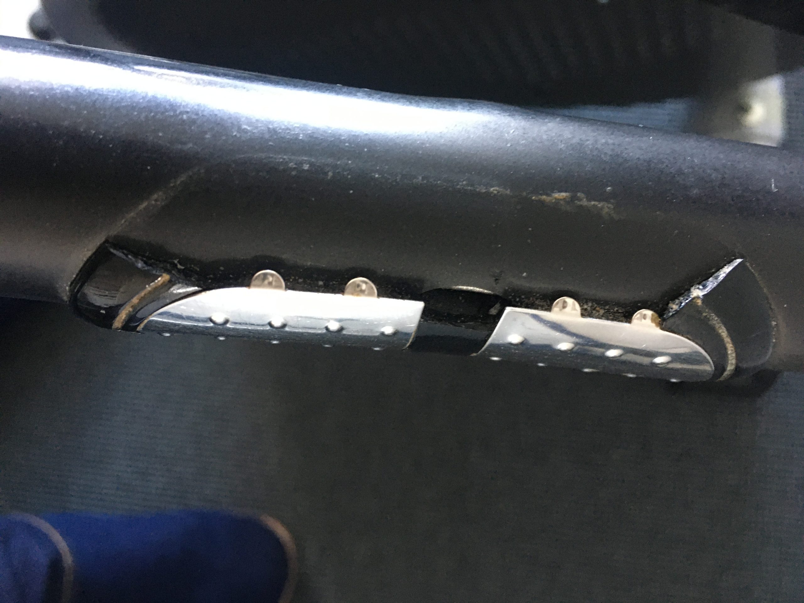 damaged sensor frame